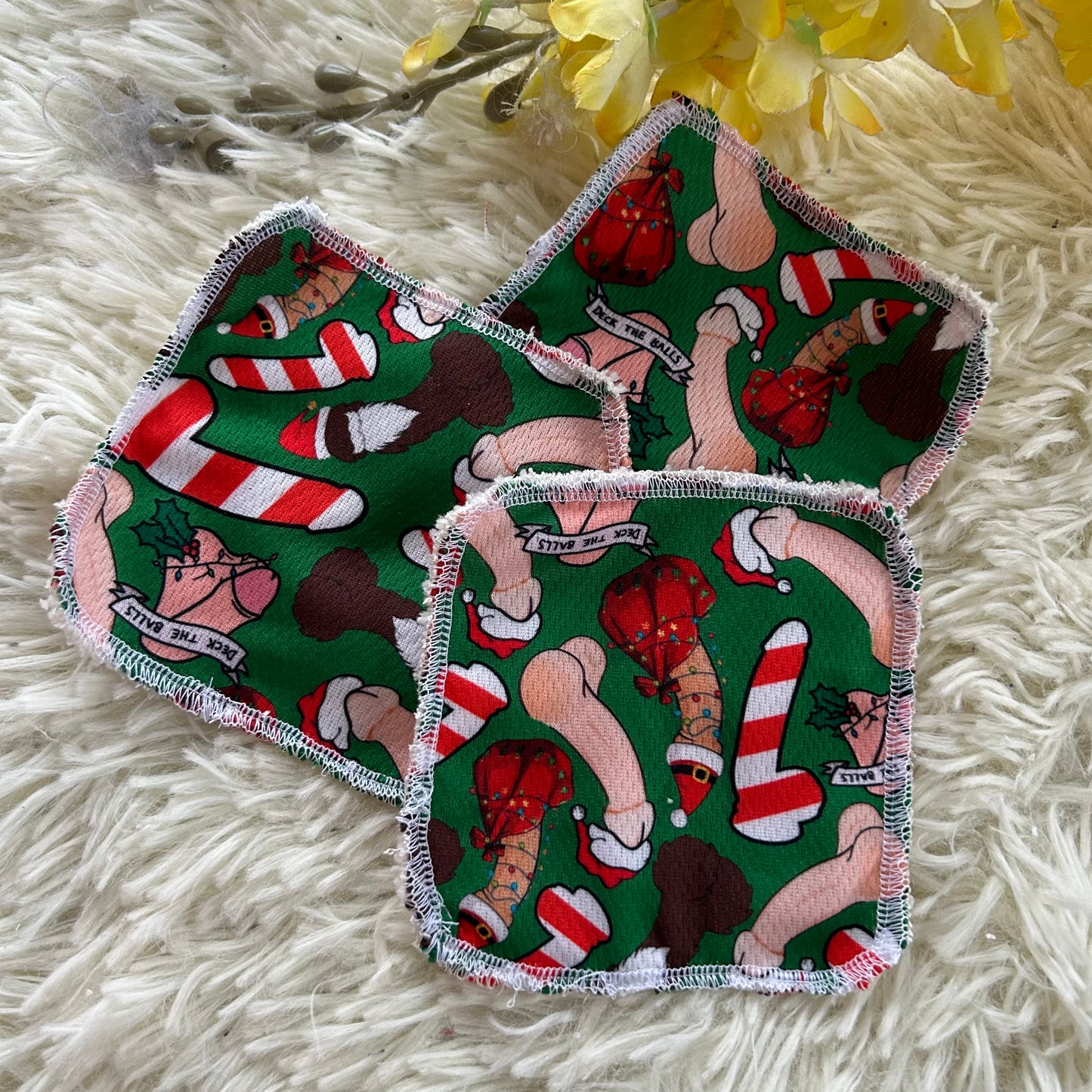 Tampon démaquillant penis noel