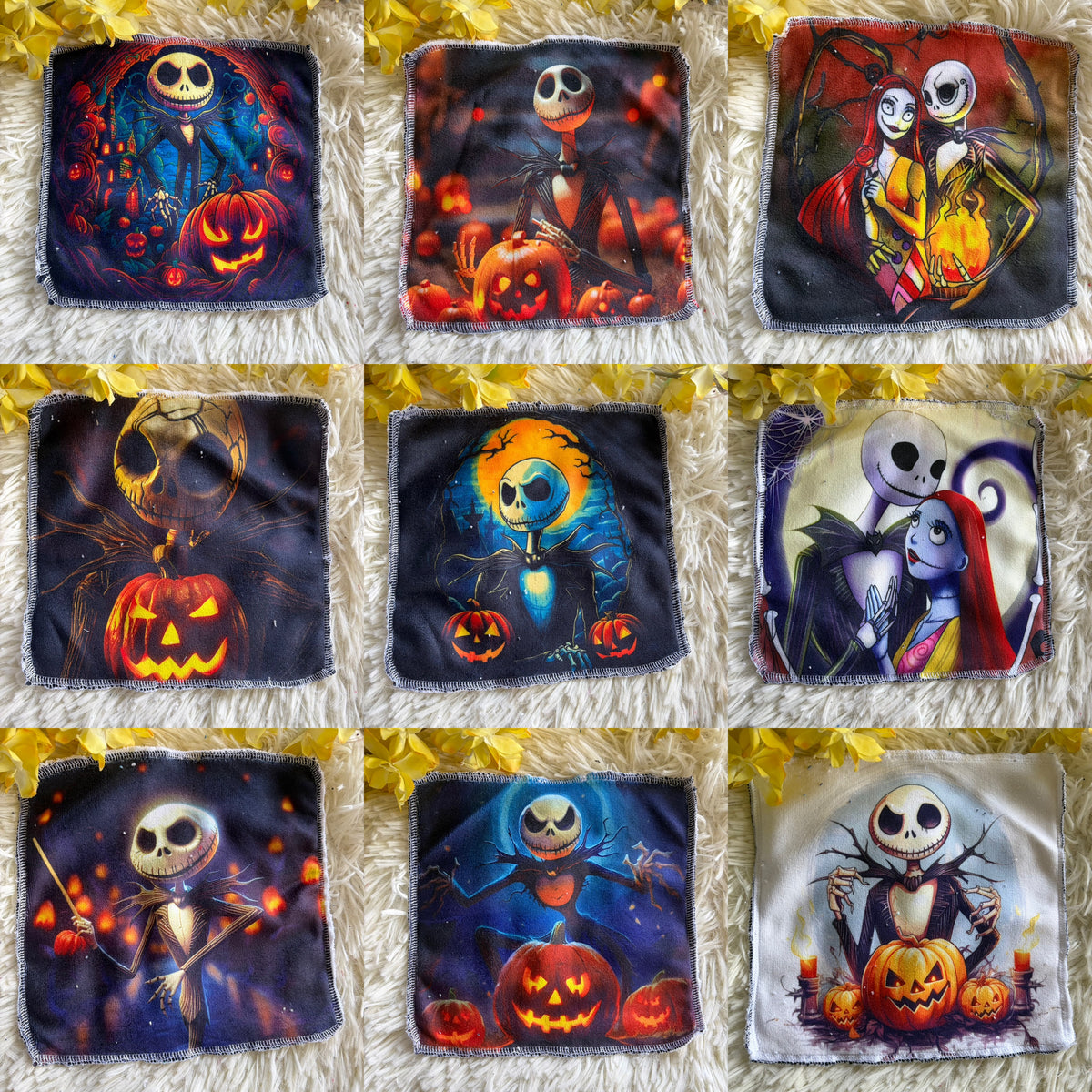 Débarbouillette personnage Halloween jack