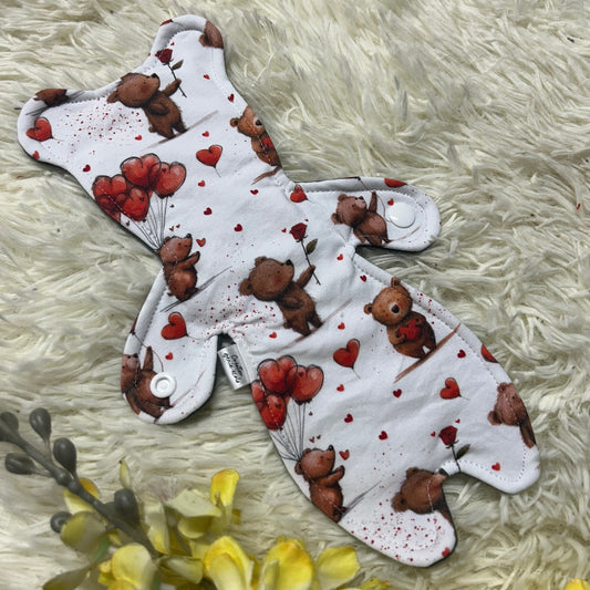 Serviette hygiénique 9”M amour ours