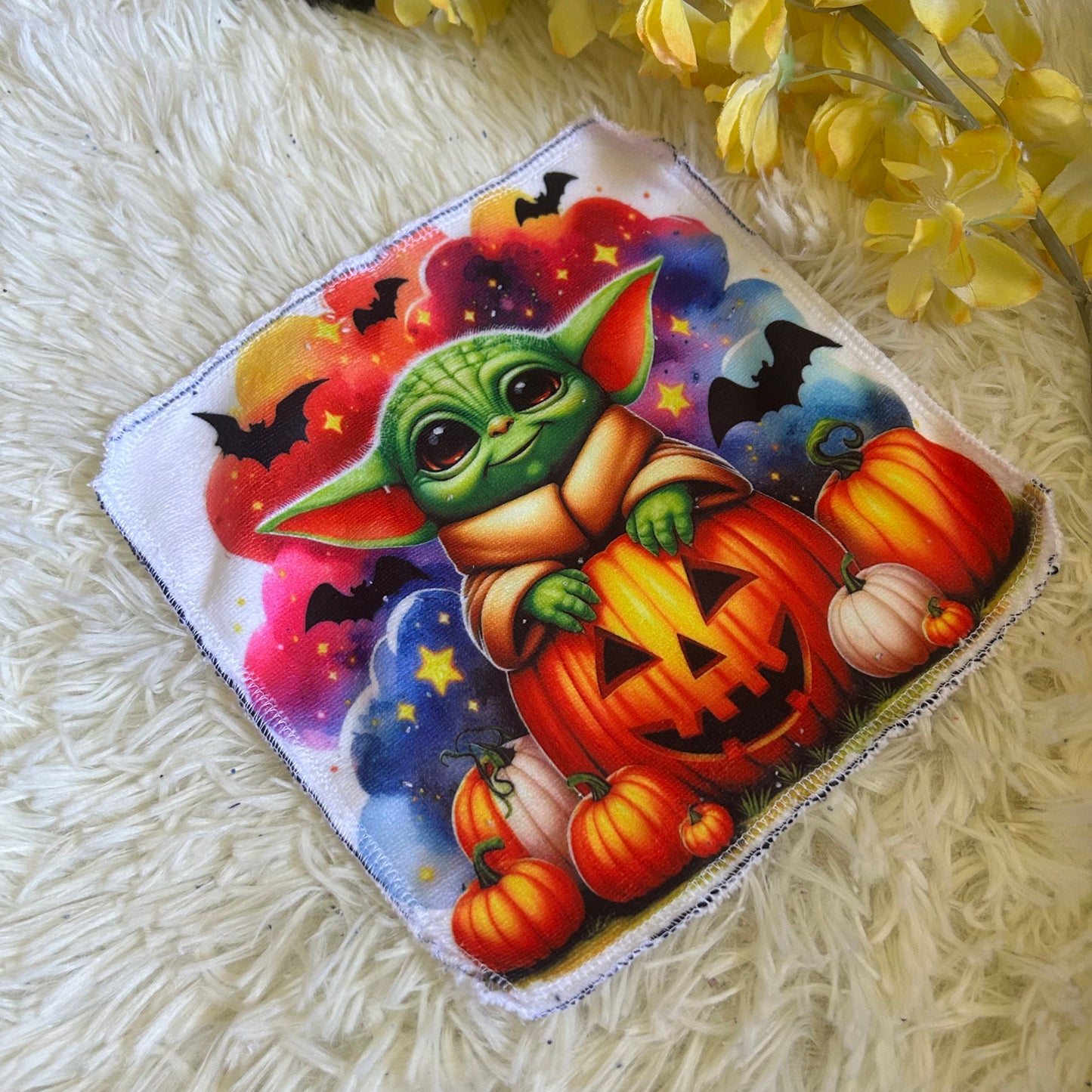 Débarbouillette personnage Halloween