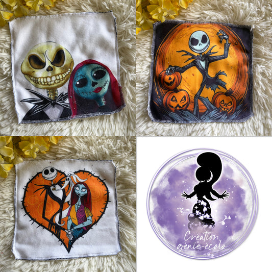 Débarbouillette personnage Halloween jack