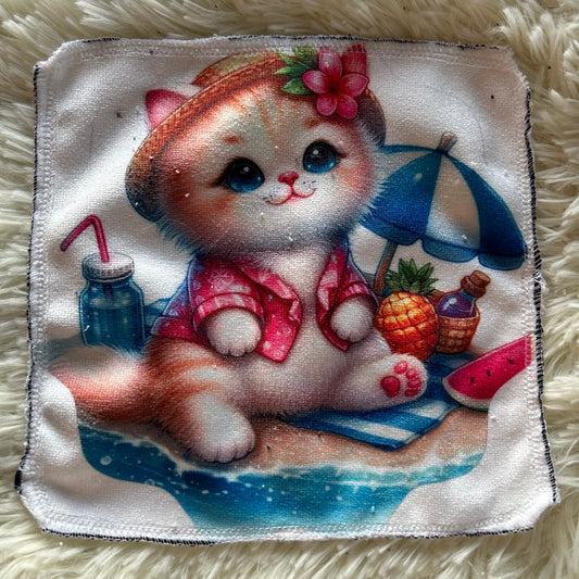 Débarbouillette chat