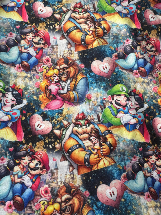 Serviette hygiénique lavable dbp jeux video mario princesse