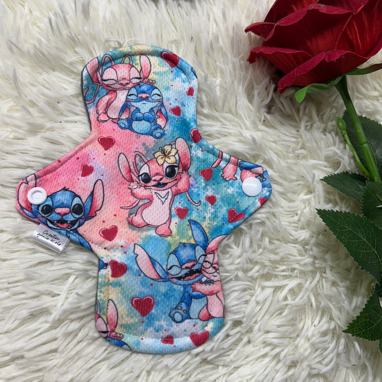 Serviette hygiénique 7” M extraterrestre bleu amour