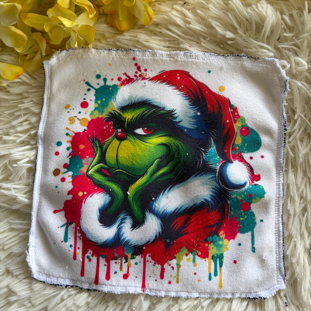 Débarbouillette  grincheux noel