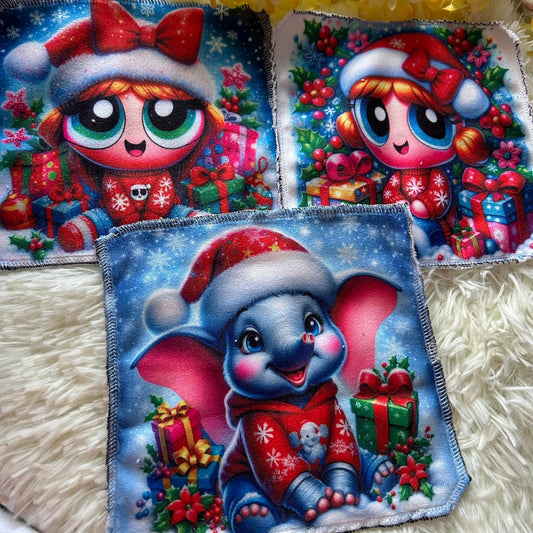 Débarbouillette personnage Noel