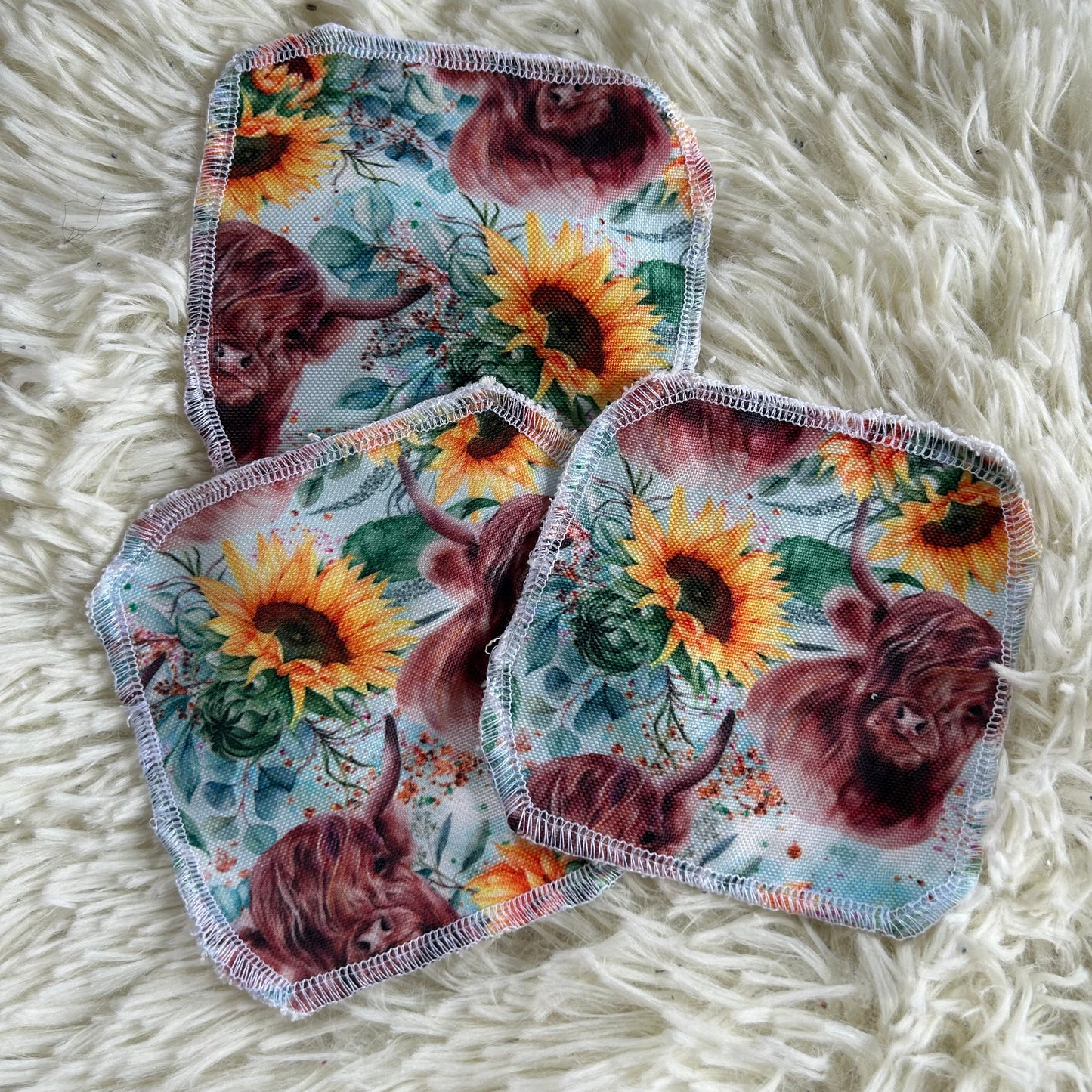 Tampon démaquillant vache