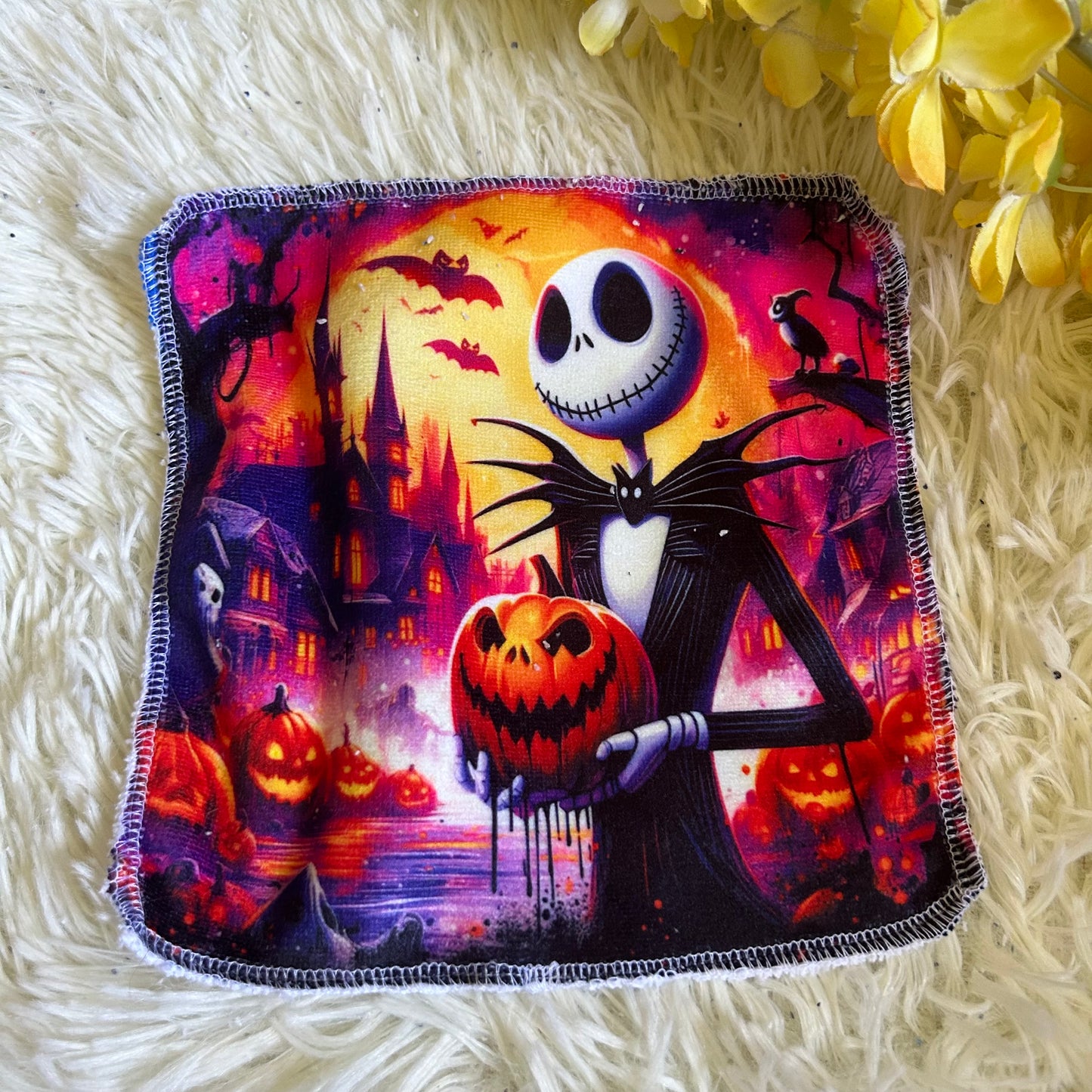 Débarbouillette personnage Halloween noel