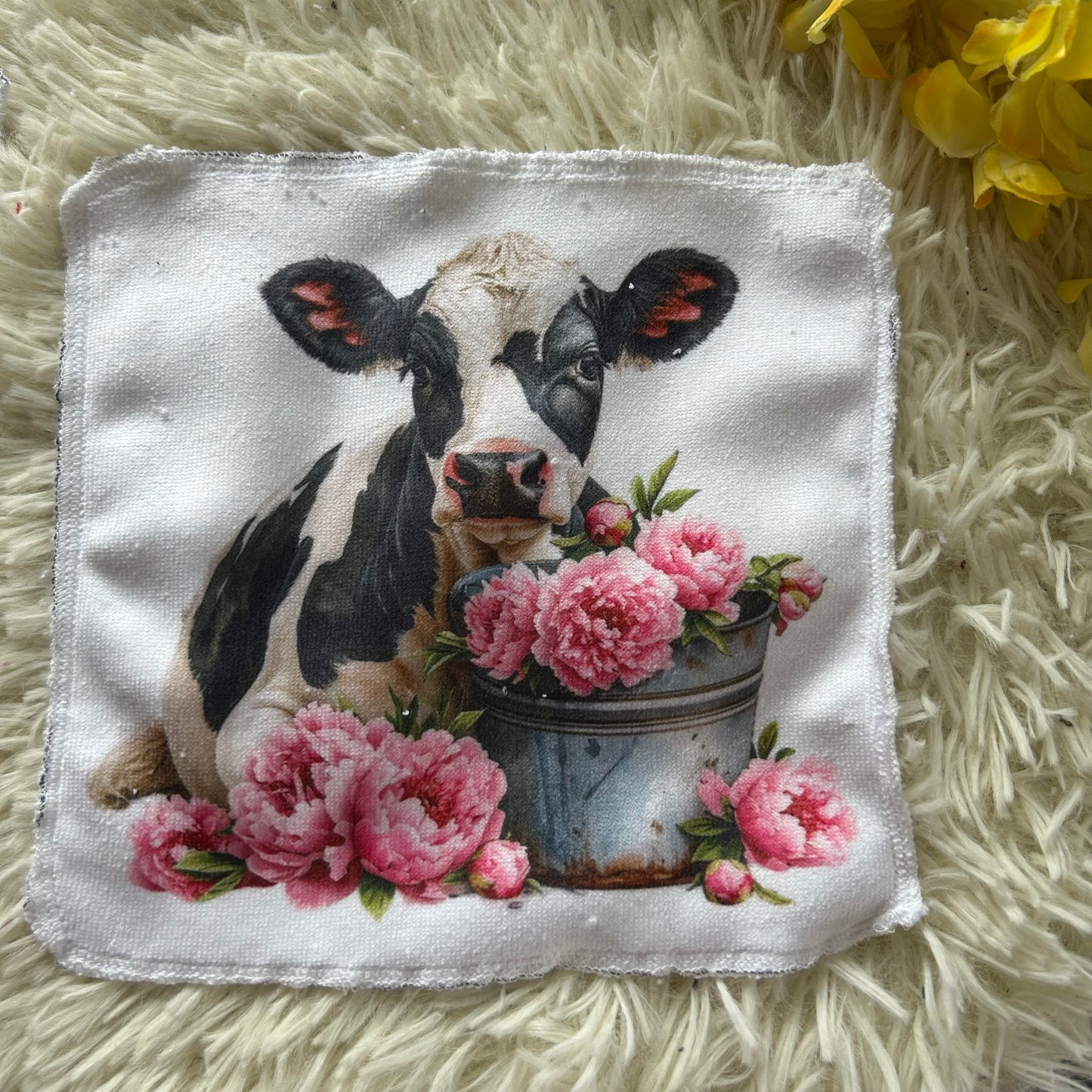 Débarbouillette vache