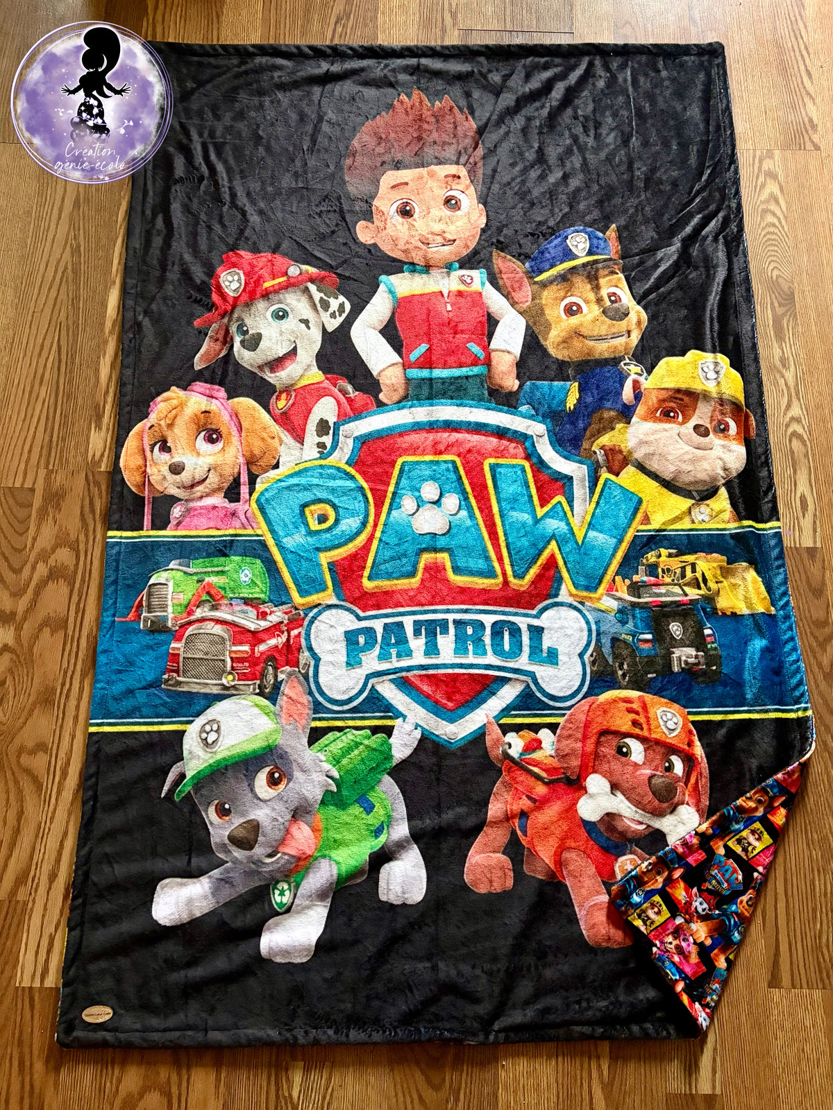 Doudou 40x60 chien patrouilleur