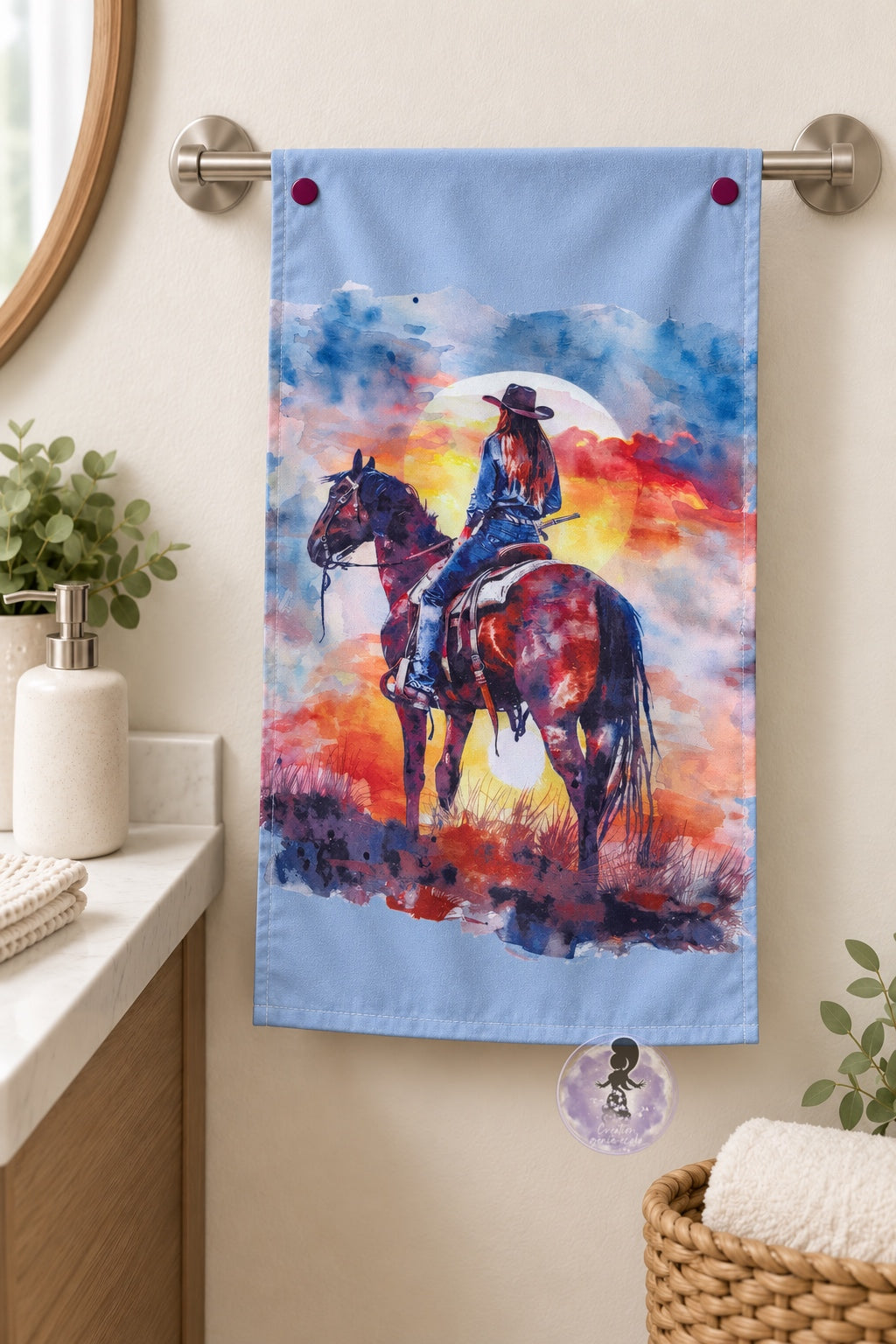 Serviette à main cowboy