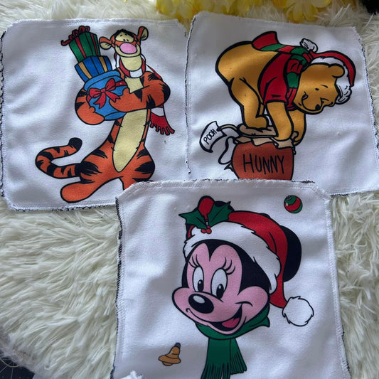Débarbouillette ourson Noel