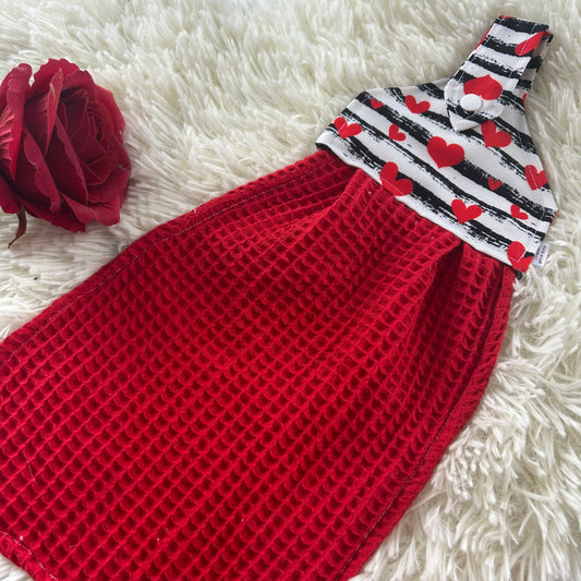 Serviette de four coeur