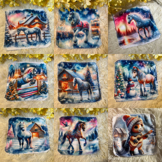 Débarbouillette cheval hivers