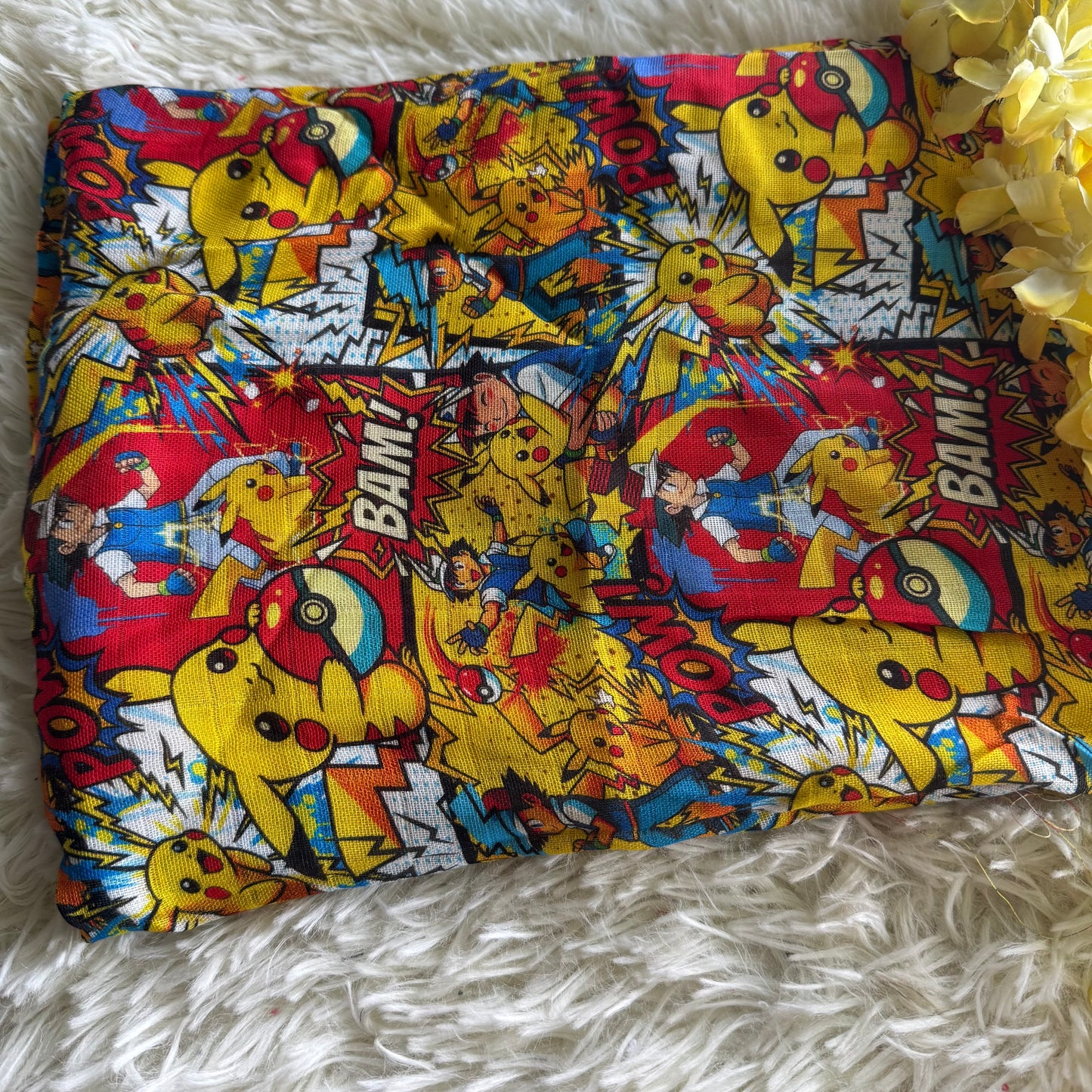 Mousseline de bambou monstre pikA