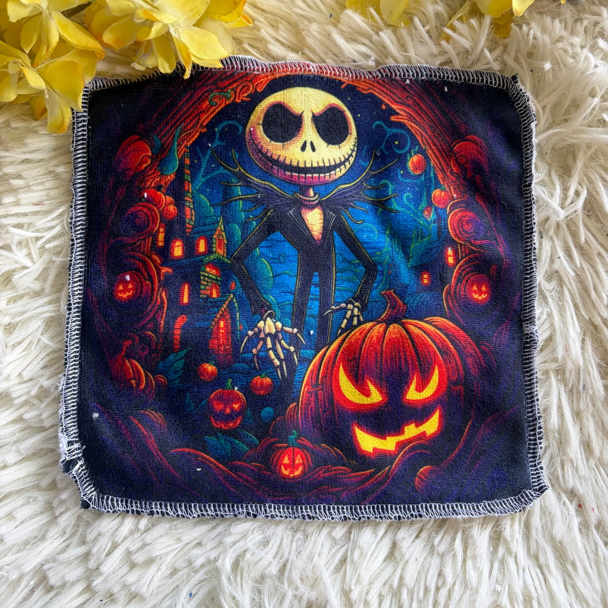 Débarbouillette personnage Halloween jack