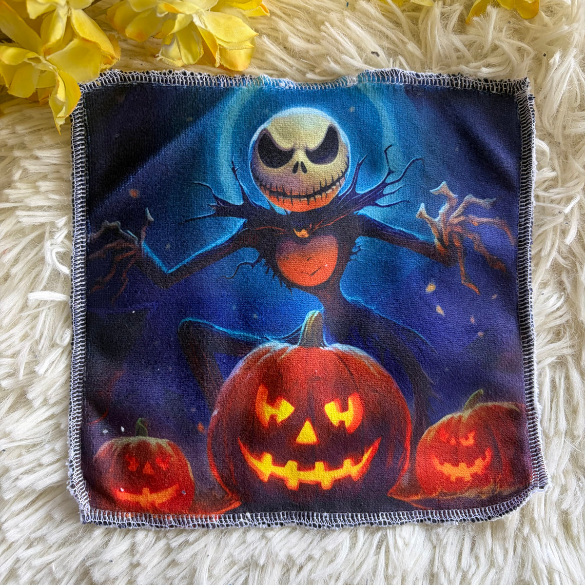 Débarbouillette personnage Halloween jack