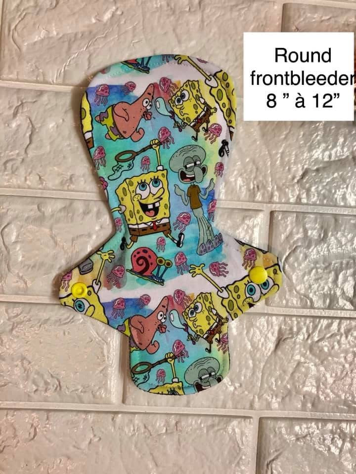 Serviette hygiénique lavable eponge Lycra