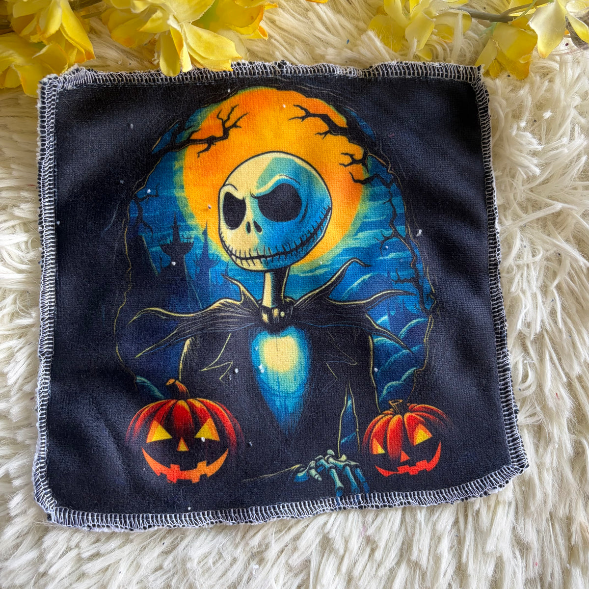 Débarbouillette personnage Halloween jack