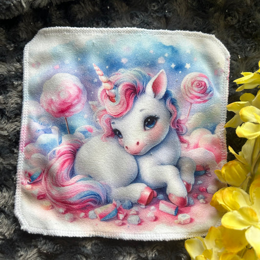 Débarbouillette licorne