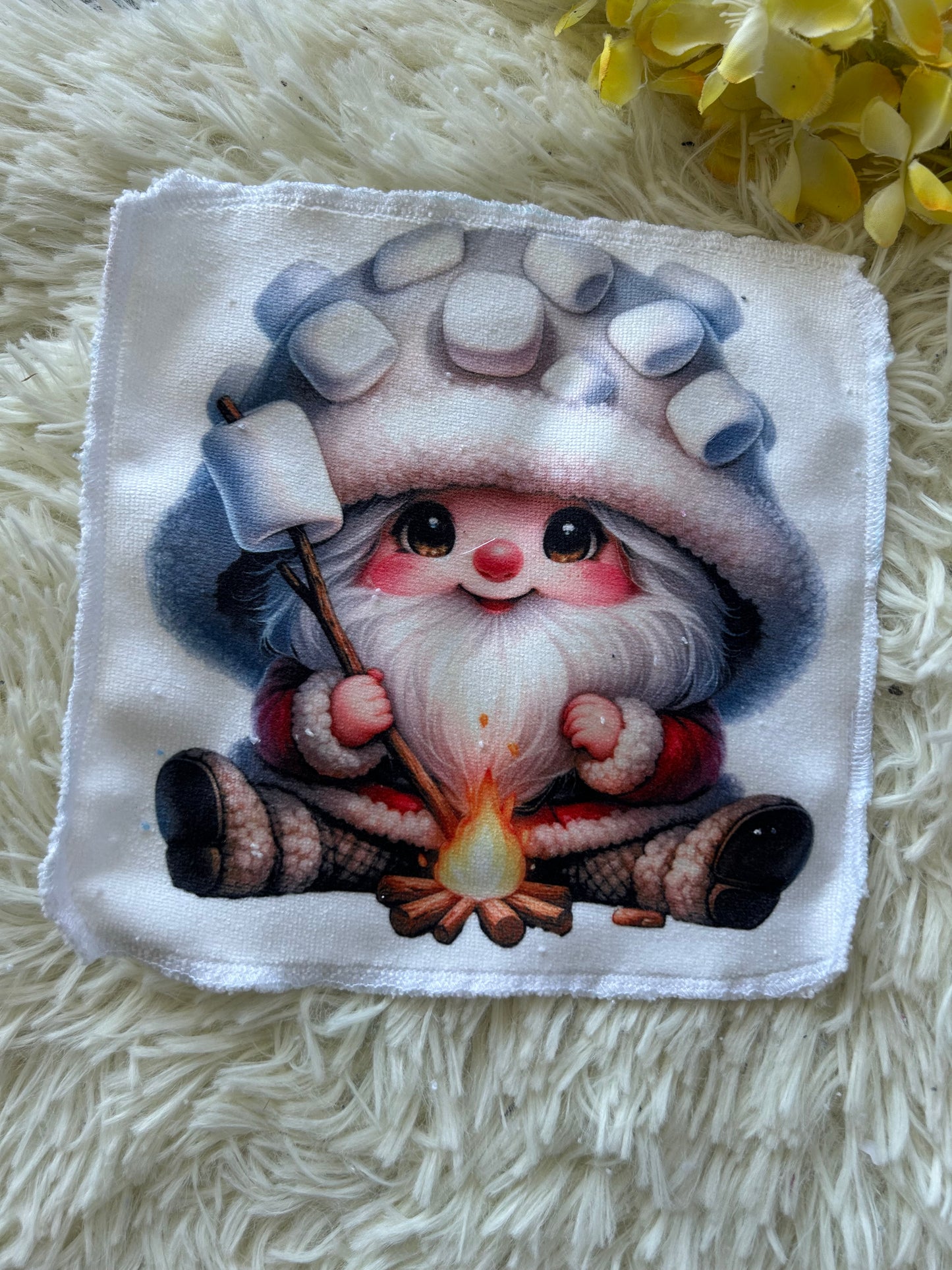 Débarbouillette animaux gnomes smores