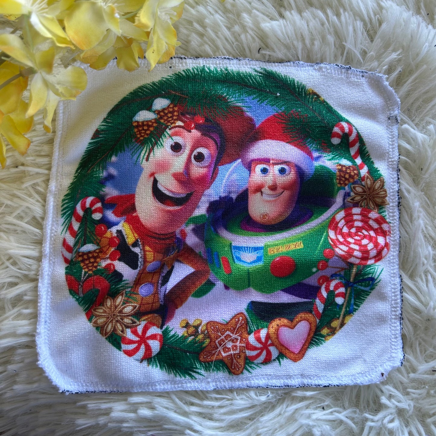 Débarbouillette personnage noel