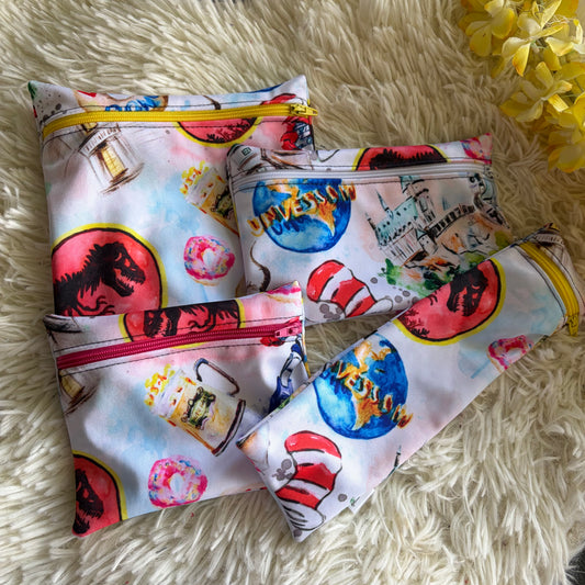 Kit sac à sandwich/collation/ustencile personnage
