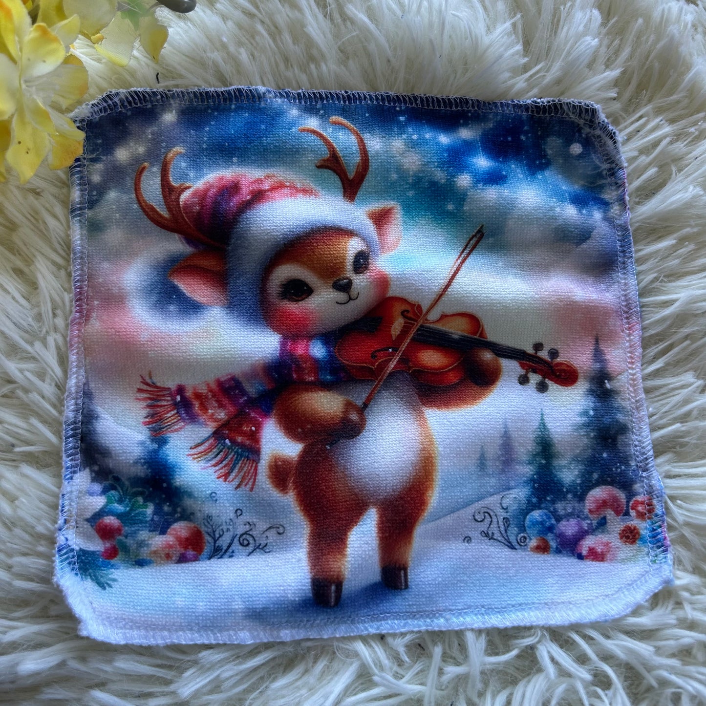 Débarbouillette animaux hivers