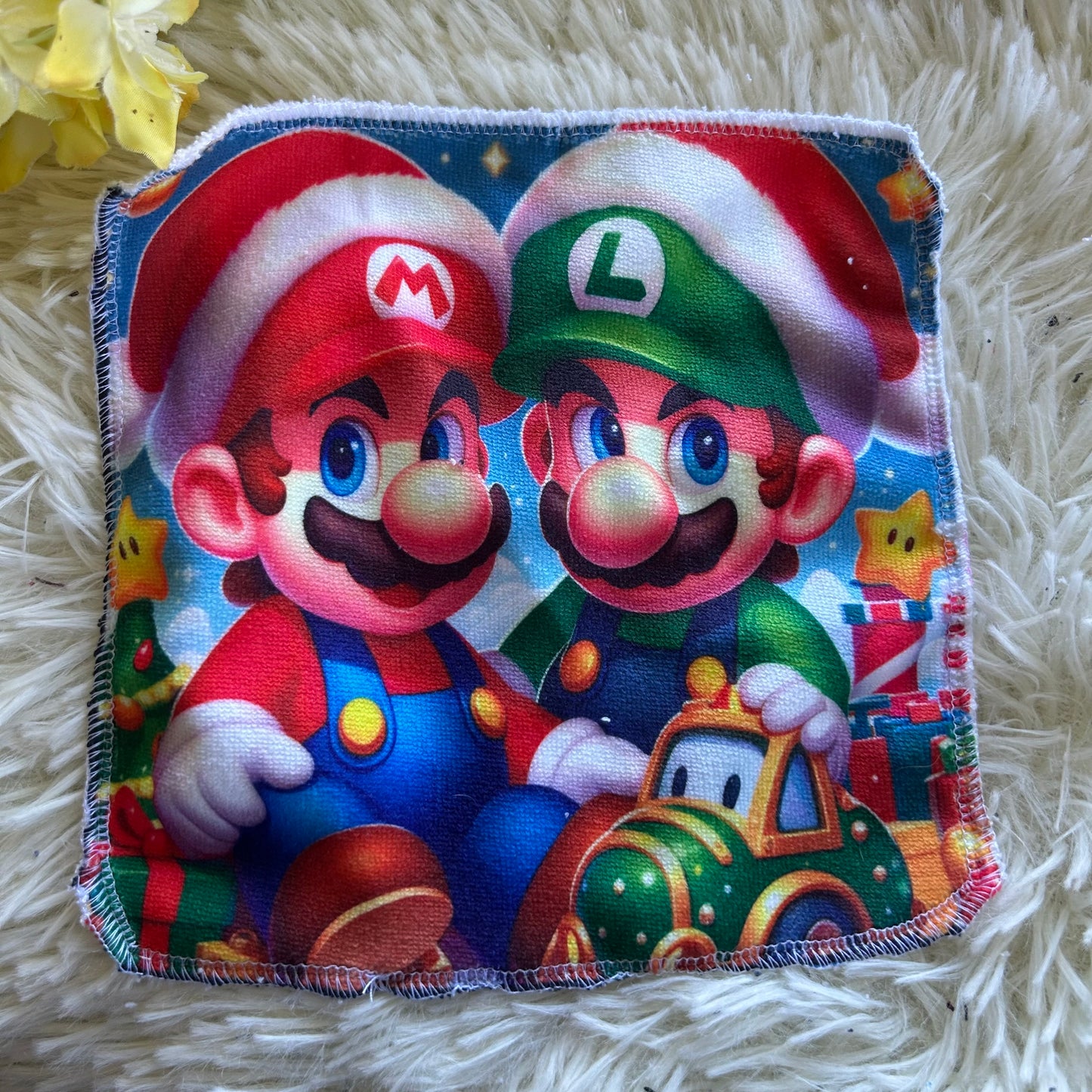 Débarbouillette personnage noel