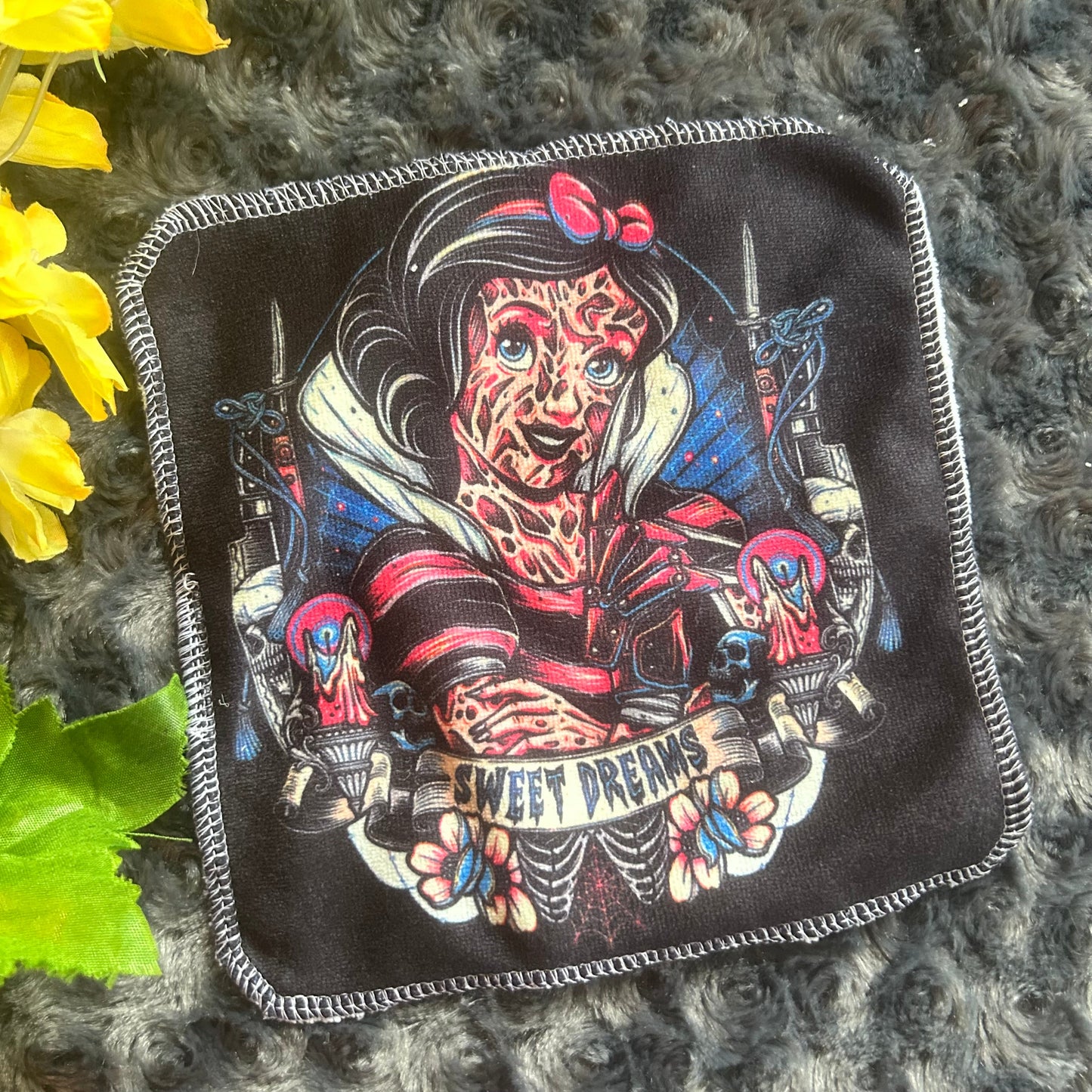 Débarbouillette personnage tueur Halloween