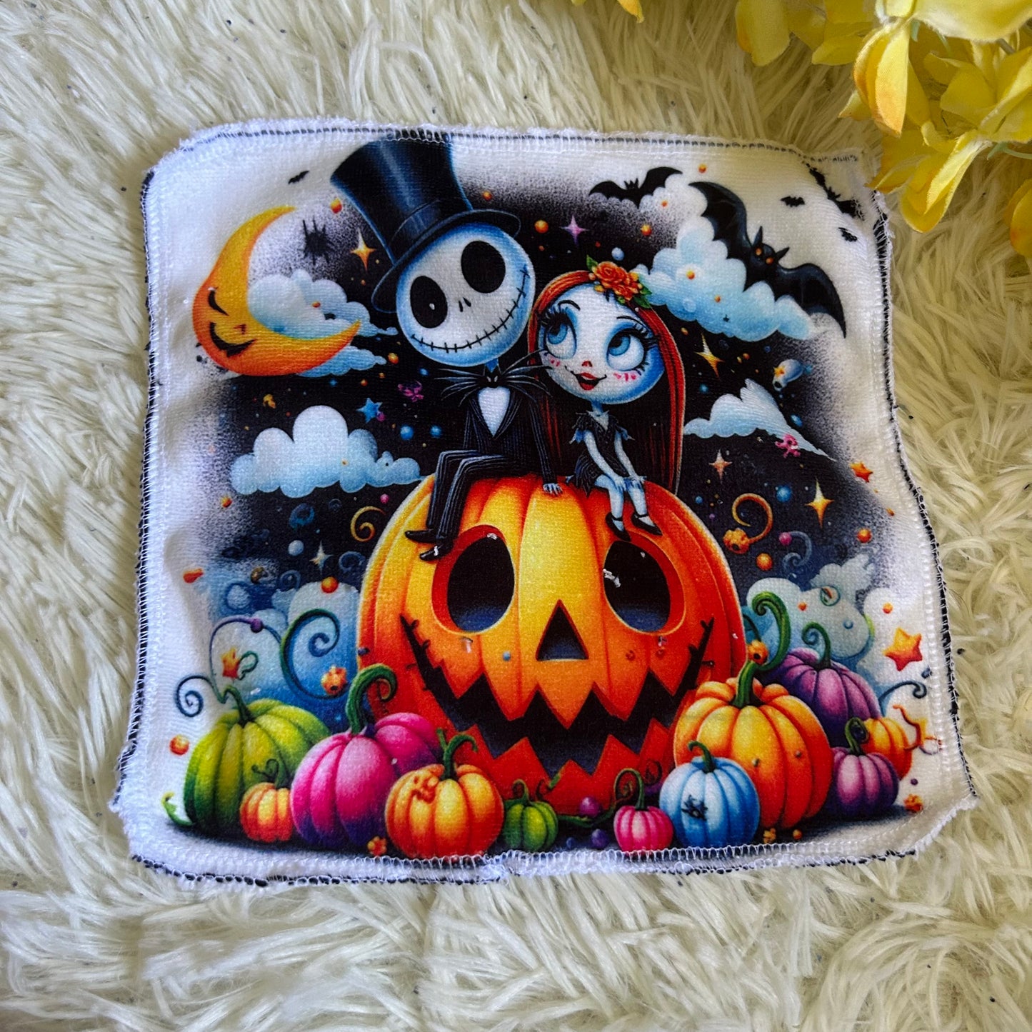 Débarbouillette personnage Halloween noel