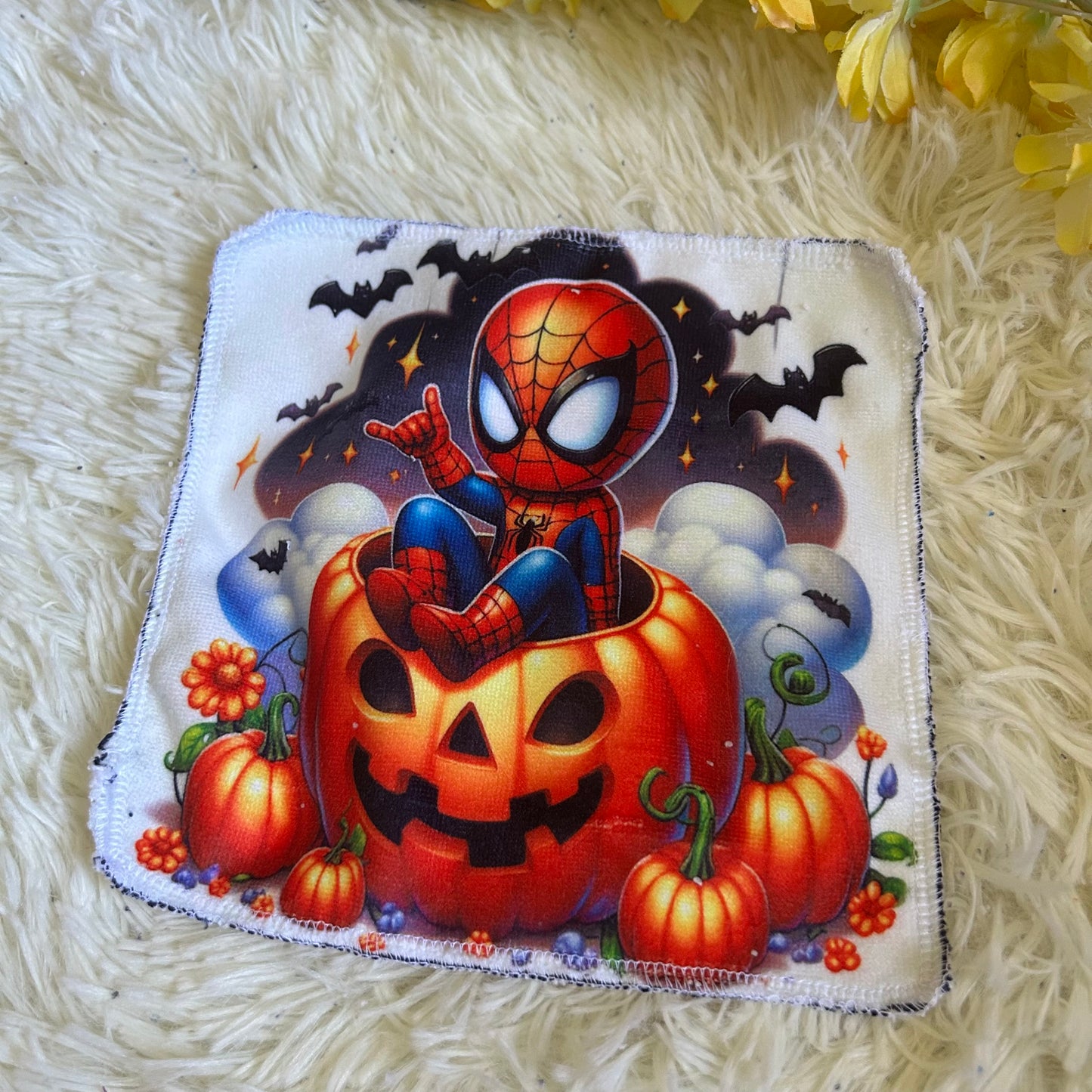 Débarbouillette personnage Halloween