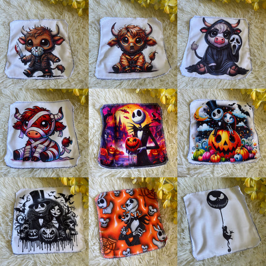 Débarbouillette personnage Halloween noel