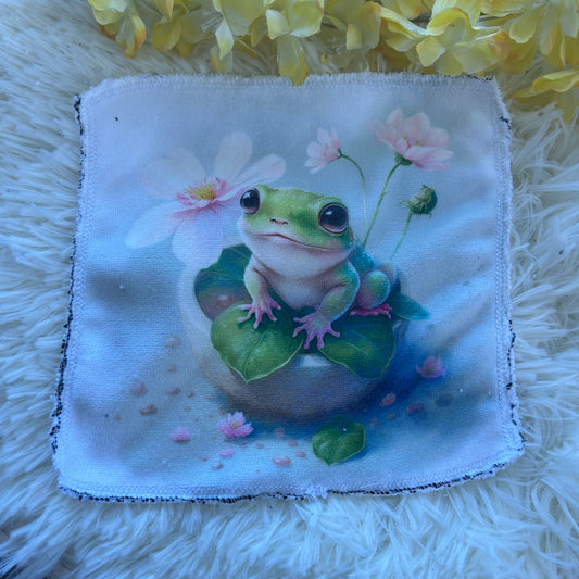 Débarbouillette grenouille