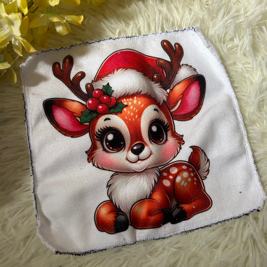 Debarbouillette renne noel