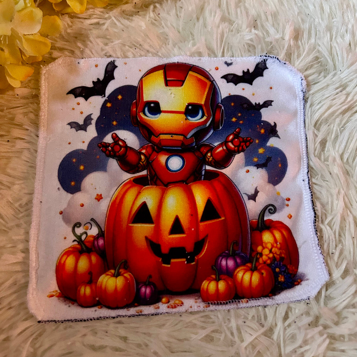 Débarbouillette personnage Halloween