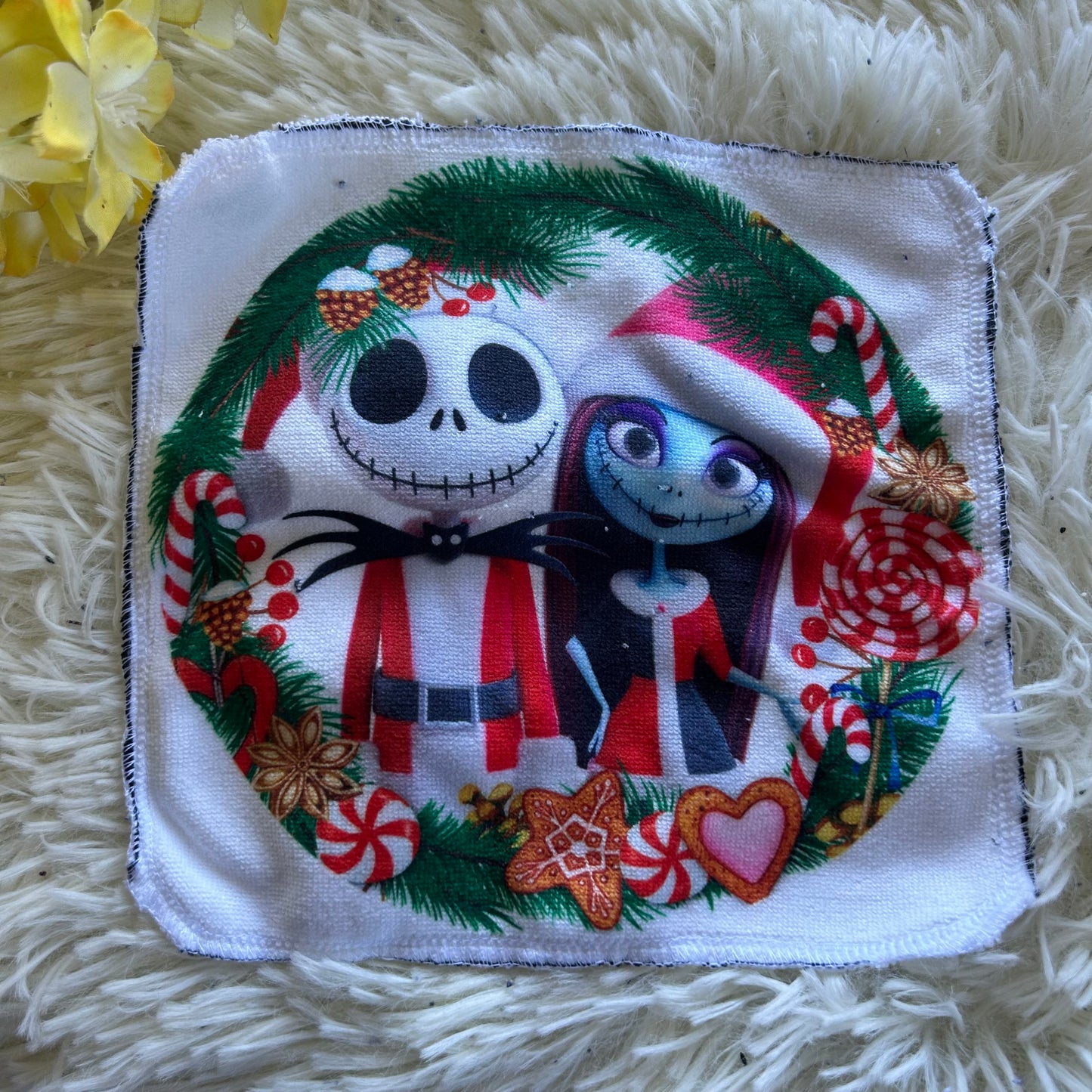 Débarbouillette personnage noel