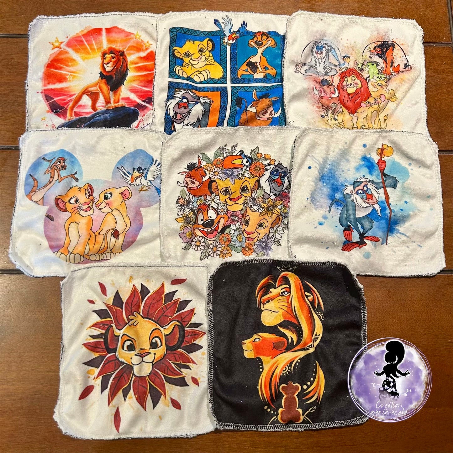 Débarbouillette lion