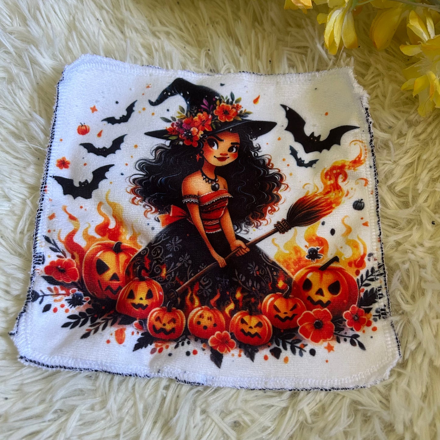 Débarbouillette personnage Halloween