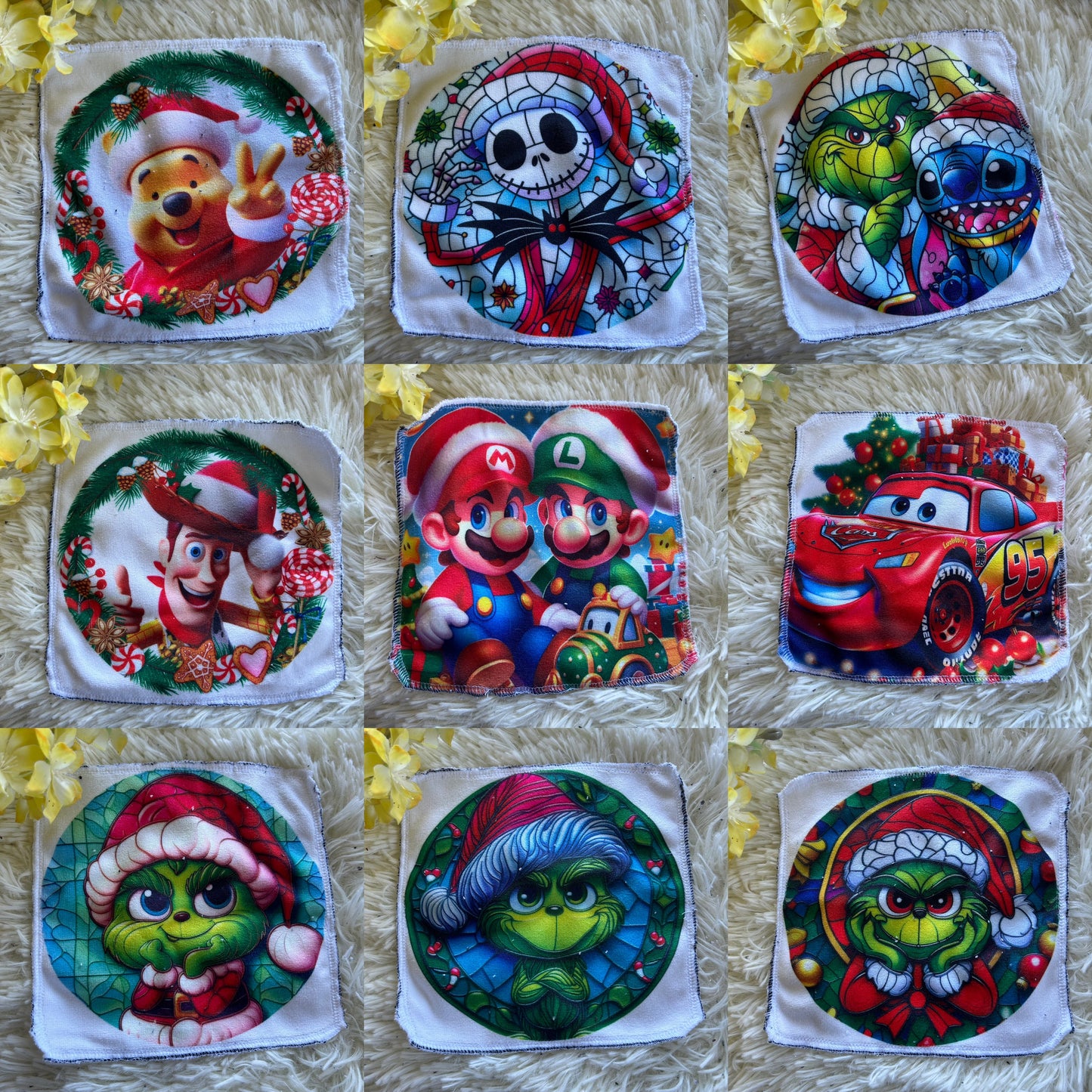 Débarbouillette personnage noel