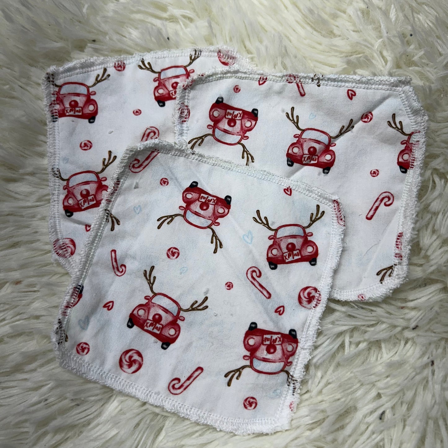 Tampon démaquillant auto noel