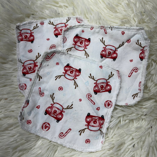 Tampon démaquillant auto noel