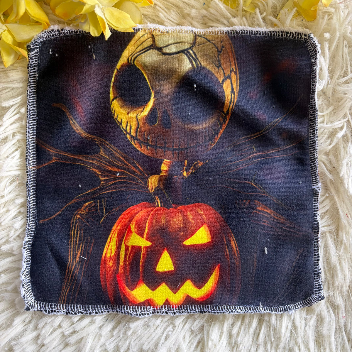 Débarbouillette personnage Halloween jack