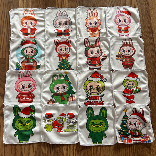 Débarbouillette personnage noel