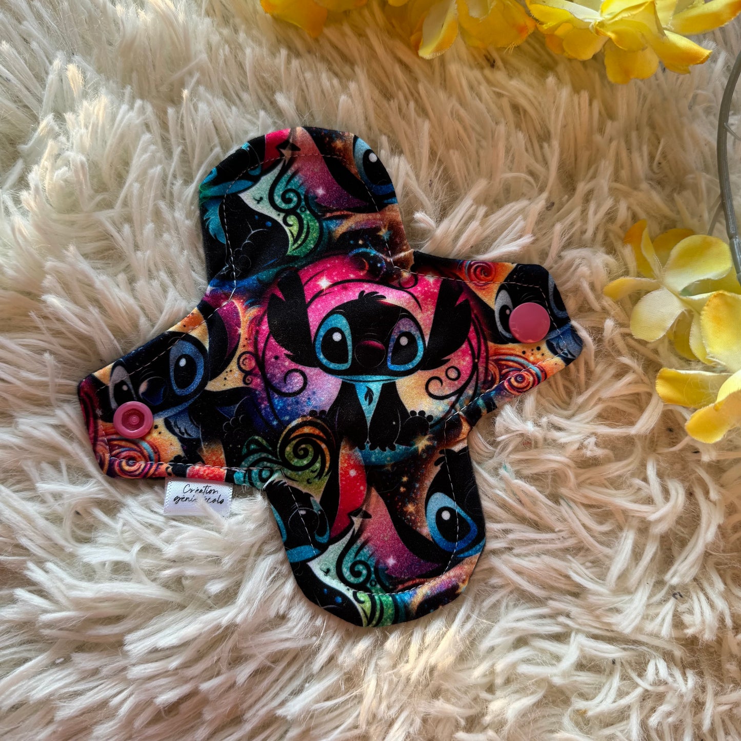Serviette hygiénique 6“ Protege dessous extraterrestre bleu  2.2