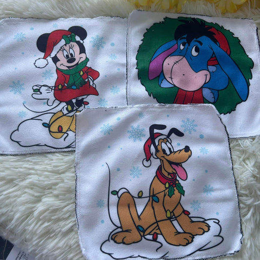 Débarbouillette personnage Noel