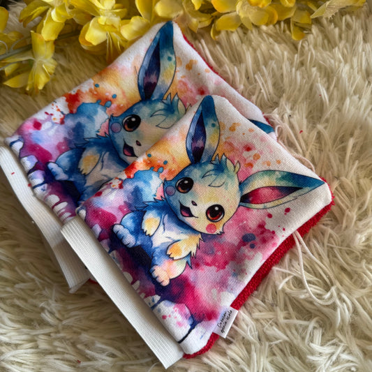 Mitaine de bain monstre poke bleu