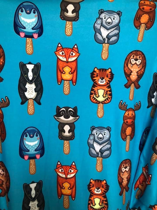 Serviette hygiénique lavable  dbp animaux popsicle