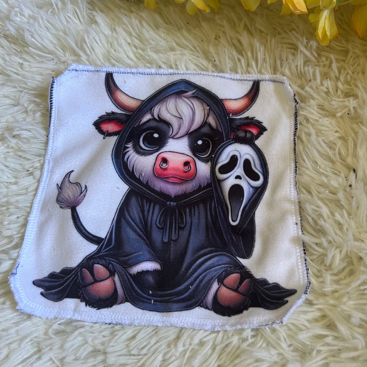 Débarbouillette personnage Halloween noel