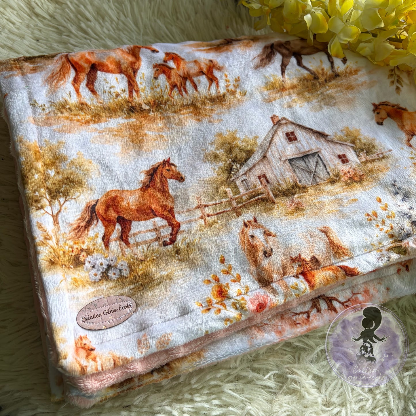 Doudou 30x40 chevaux
